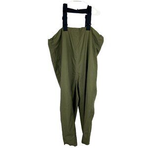 Orvis Chest Waders M Green Nylon Fly Fishing VTG Neoprene Footless Adjustable